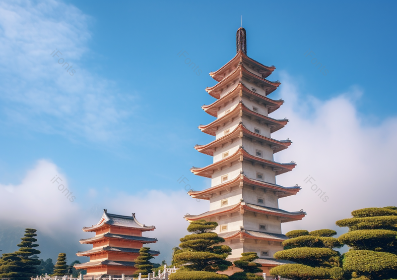 云南旅行古建摄影蓝天绿植,高清,摄影图,摄影图片,图片大全,摄影图免费下载